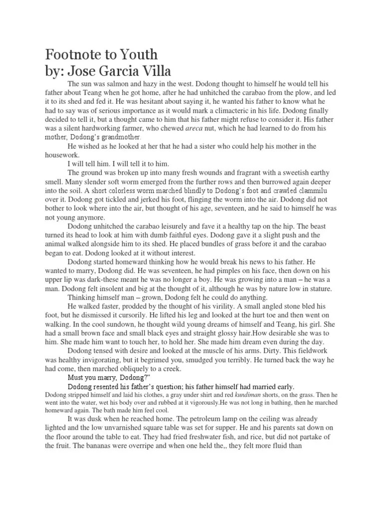 Footnote To Youth PDF