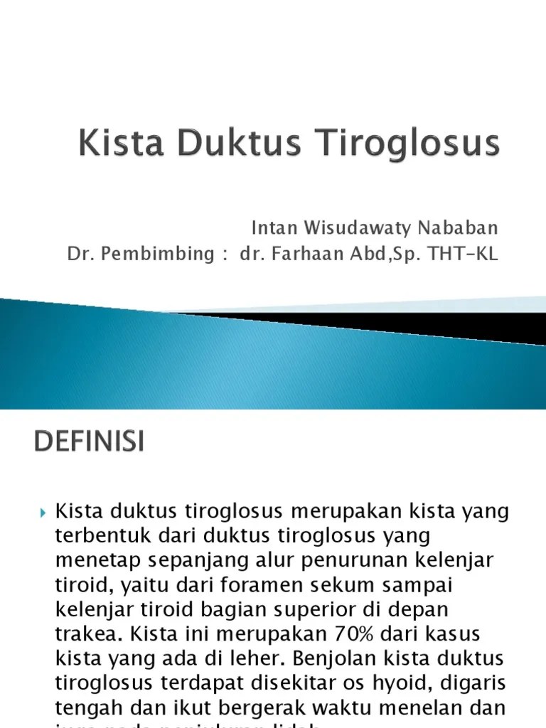 Kista Duktus Tiroglosus PDF