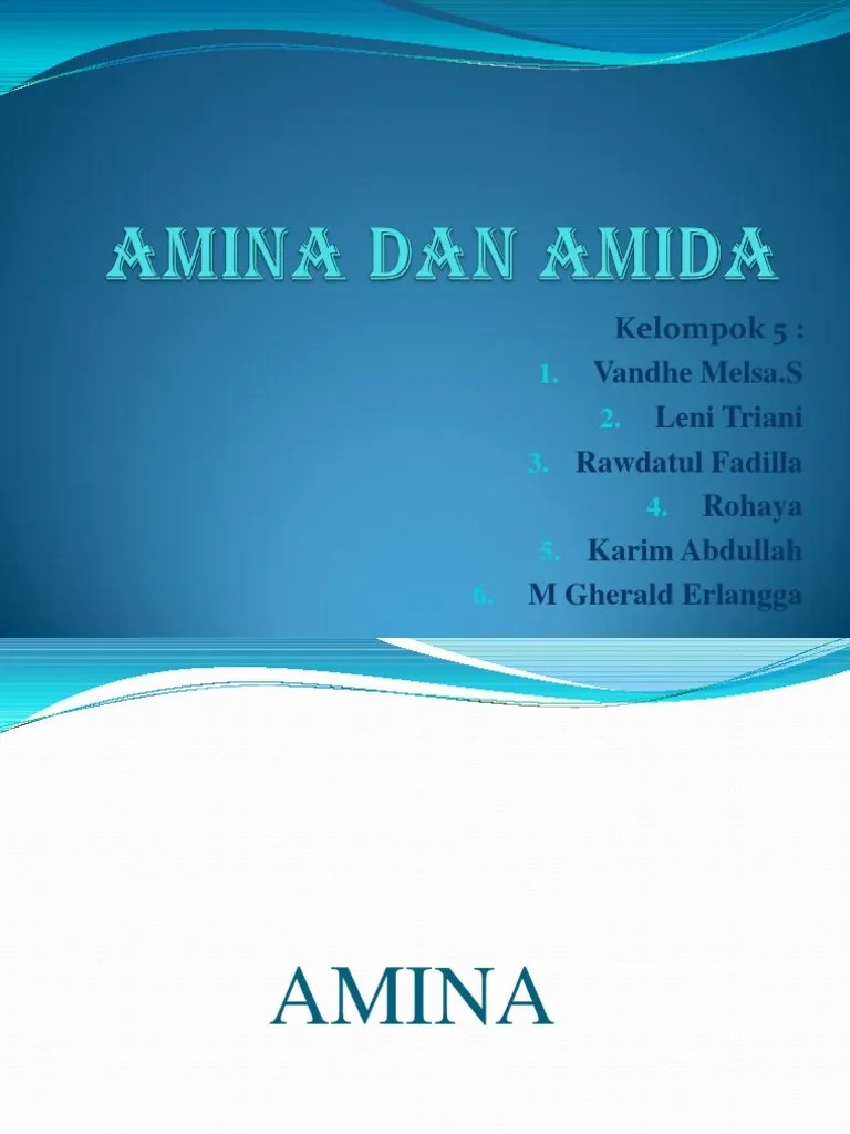 Ppt Amida Amina