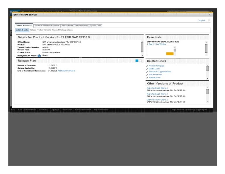 SAP Product Availability Matrix PDF