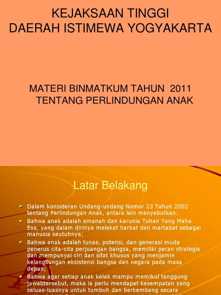 Materi Ttg Perlindungan Anak