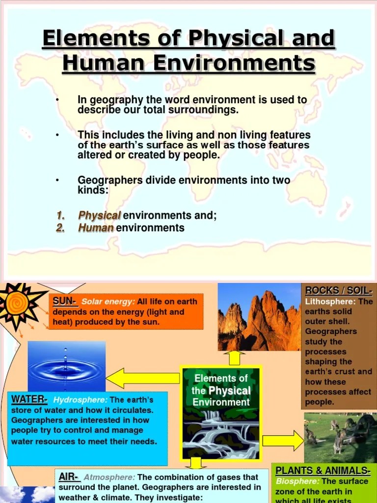 Elements of Physical and Human Environments.ppt Earth Natural