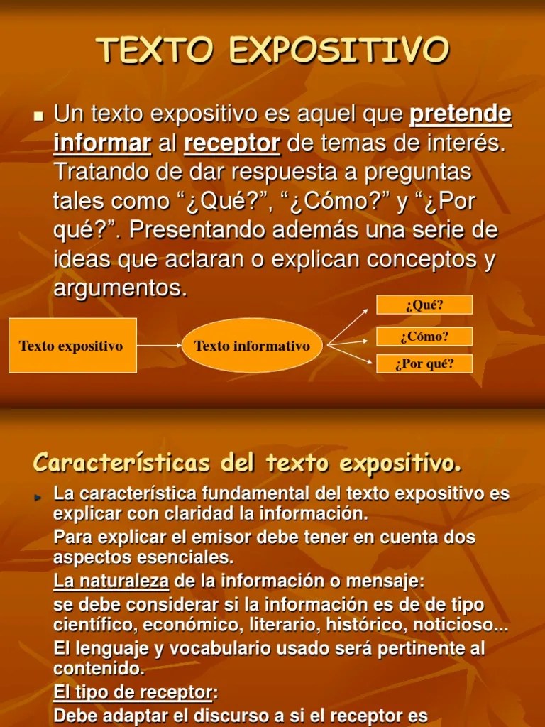 TEXTO EXPOSITIVO