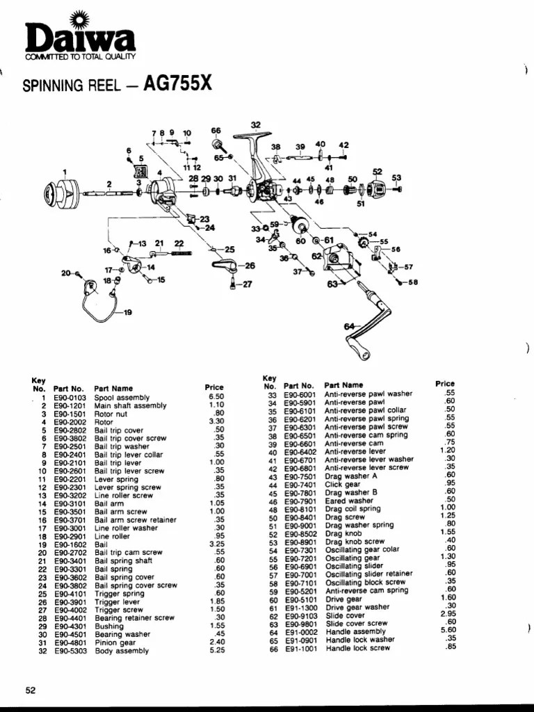 Daiwa Bg 4000 Schematic