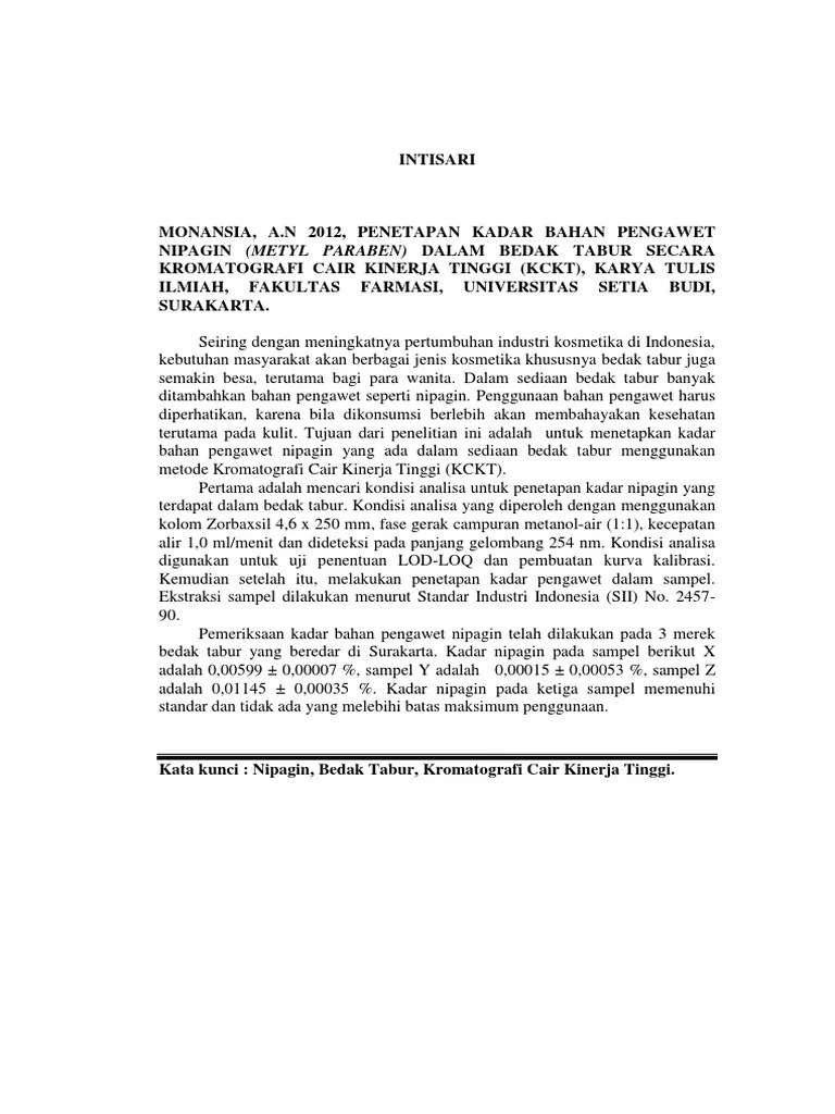 Nipagin Pada Bedak Tabur