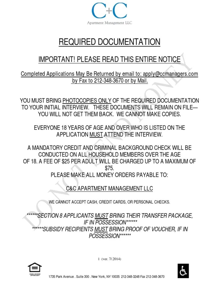 CC Apartment Application Template Final 2013 Section 8 (Housing