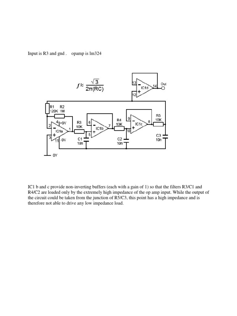 Phase Shift Oscillator Using Op Amp PDF Amplifier Electronic Oscillator
