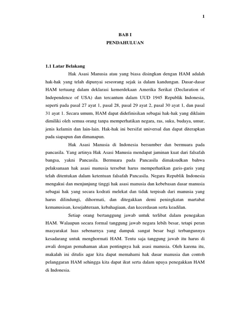 Makalah Upaya Penegakkan HAM Di Indonesia | PDF