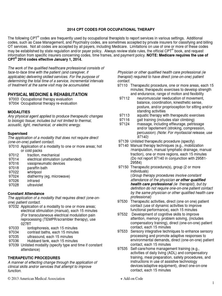 CPT Codes (Cheat Sheet), 58 OFF