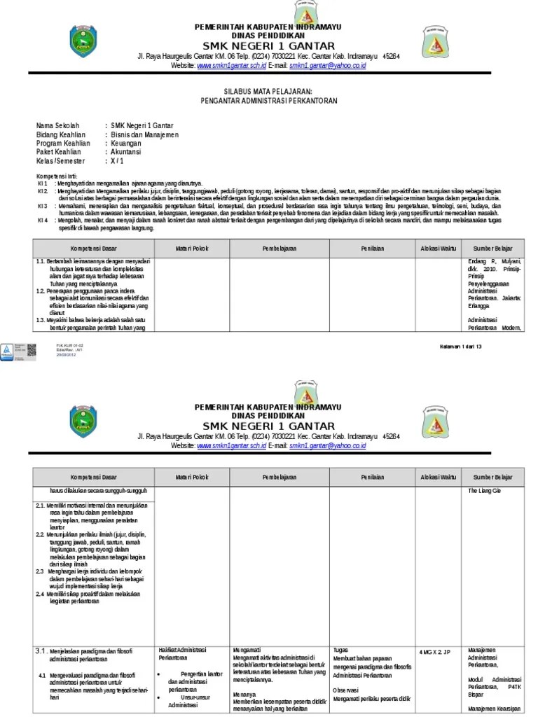 +76 Silabus Smk Gambar Dan Sketsa Smk Gudangsket