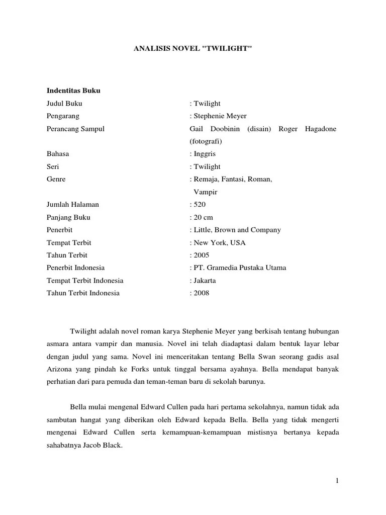 Resensi Novel Twilight