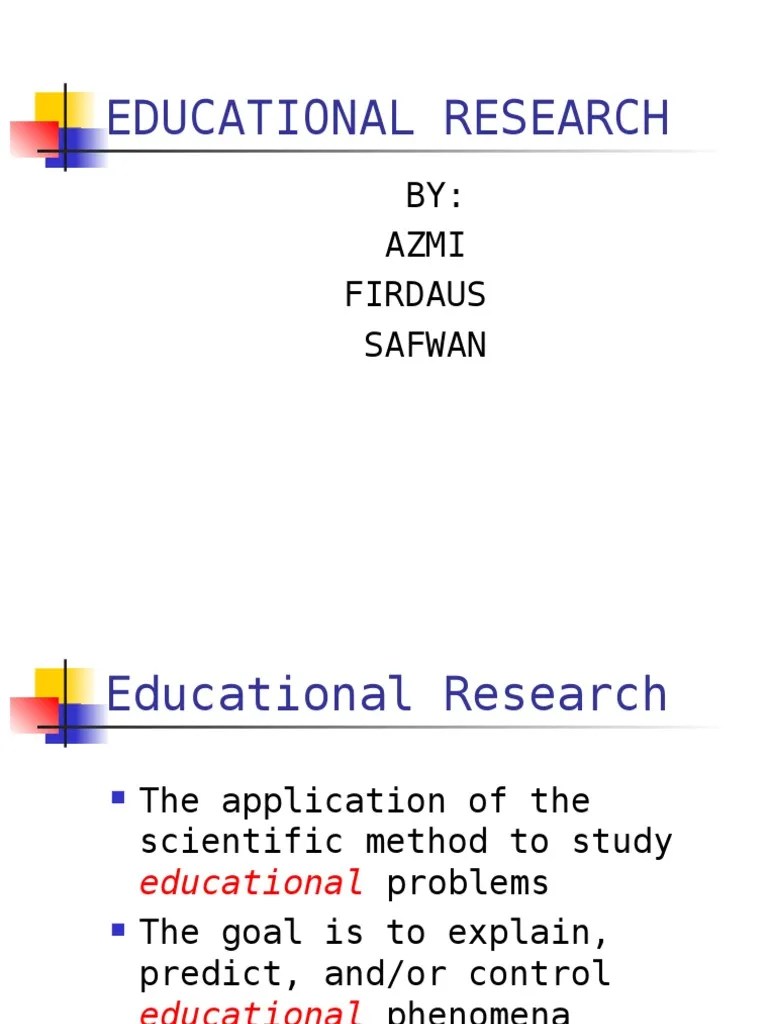 types of educational research Quantitative Research Qualitative