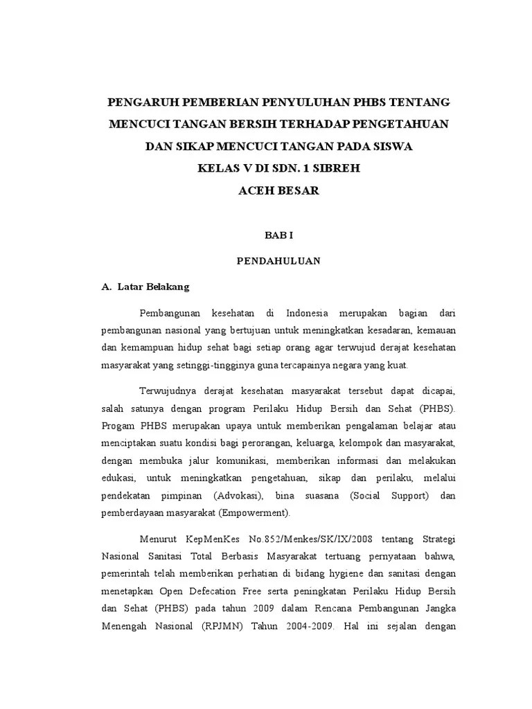 Kti Cuci Tangan | PDF