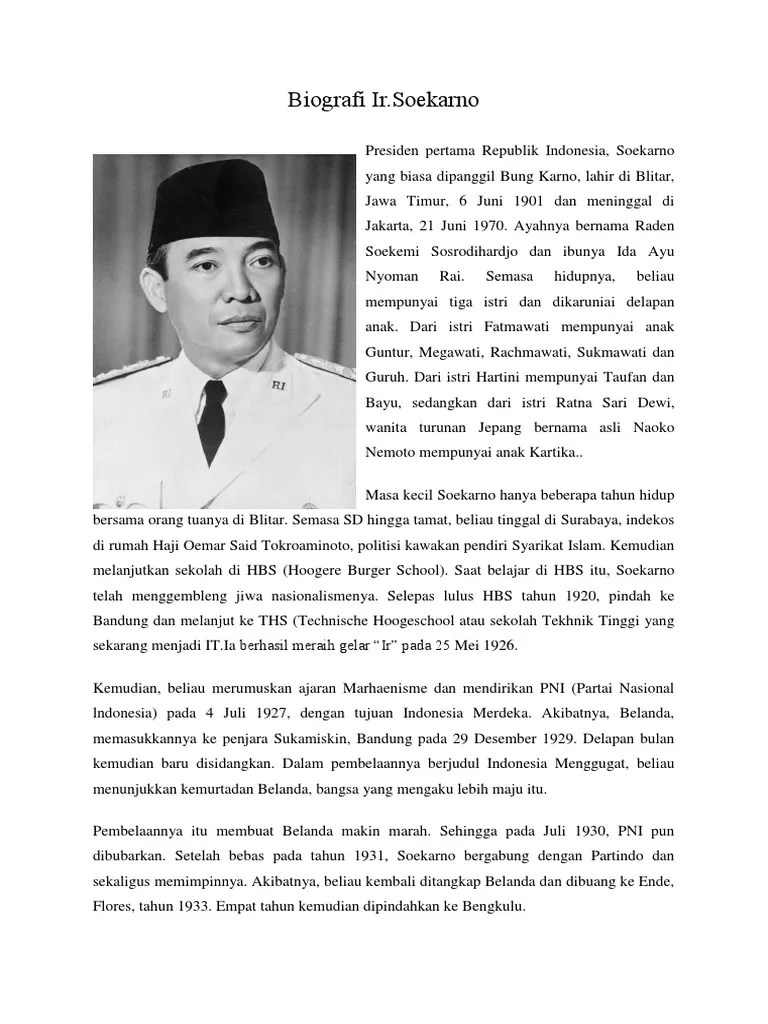 Biografi Ir. Soekarno | PDF