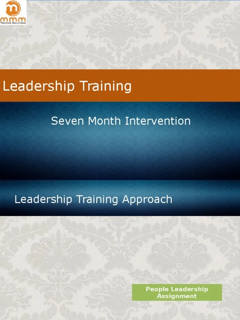 7Month Leadership Training Intervention