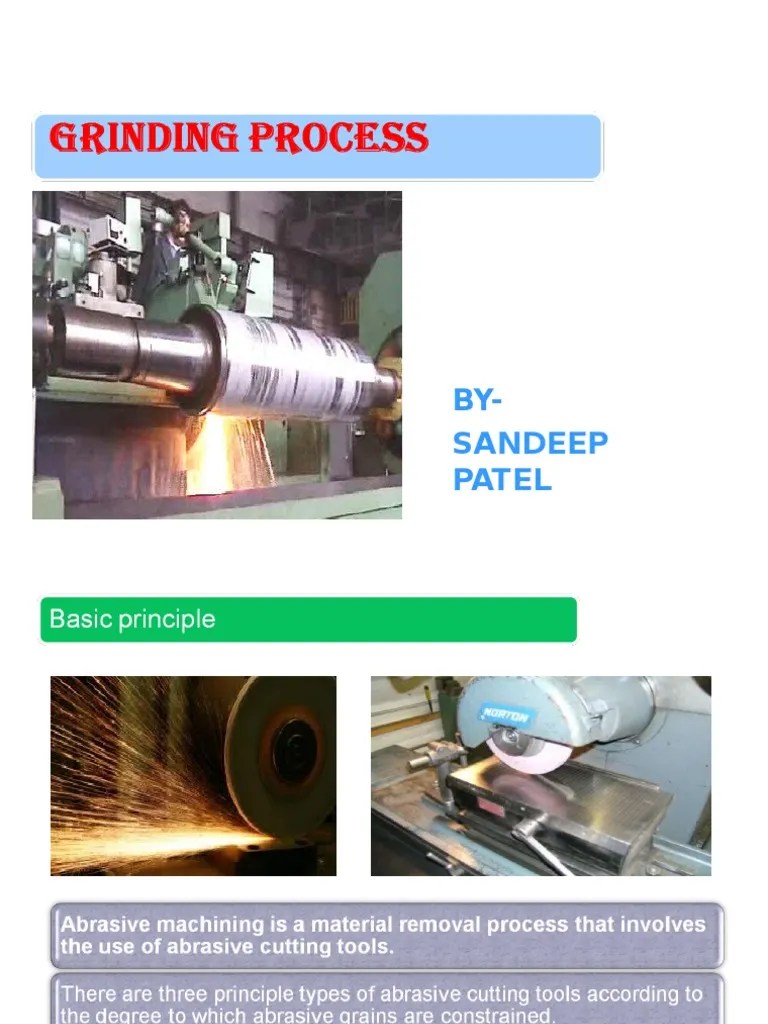 Grinding Basics Grinding (Abrasive Cutting) Abrasive
