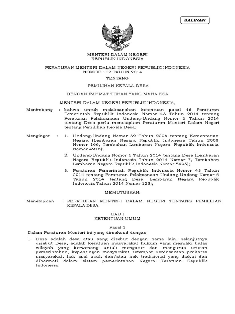 permendagrino112th2014pemilihankepaladesa.pdf