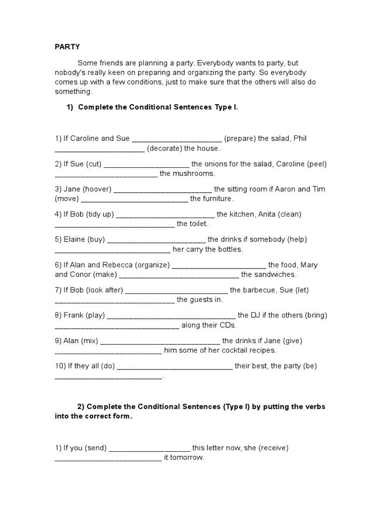 First Second Third Conditionals Exercises With Answers Deportes Ocio
