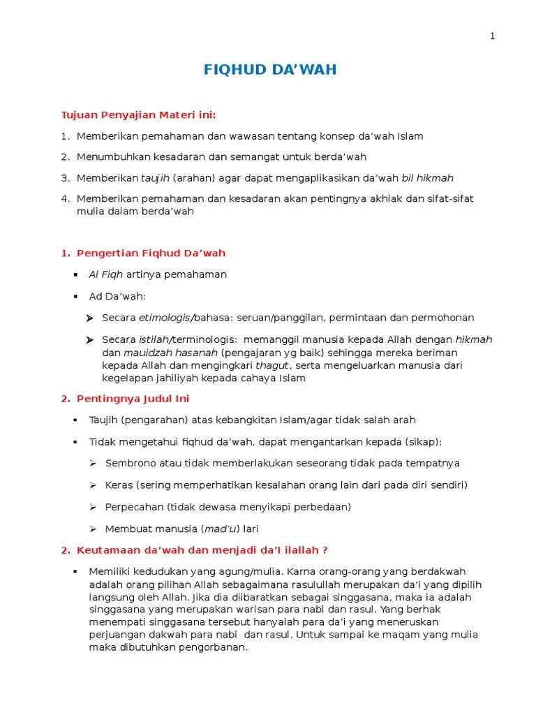 Apa Yang Dimaksud Dengan Dakwah Secara Etimologi Dan Terminologi