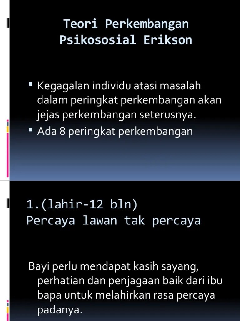 Teori Psikososial Erikson