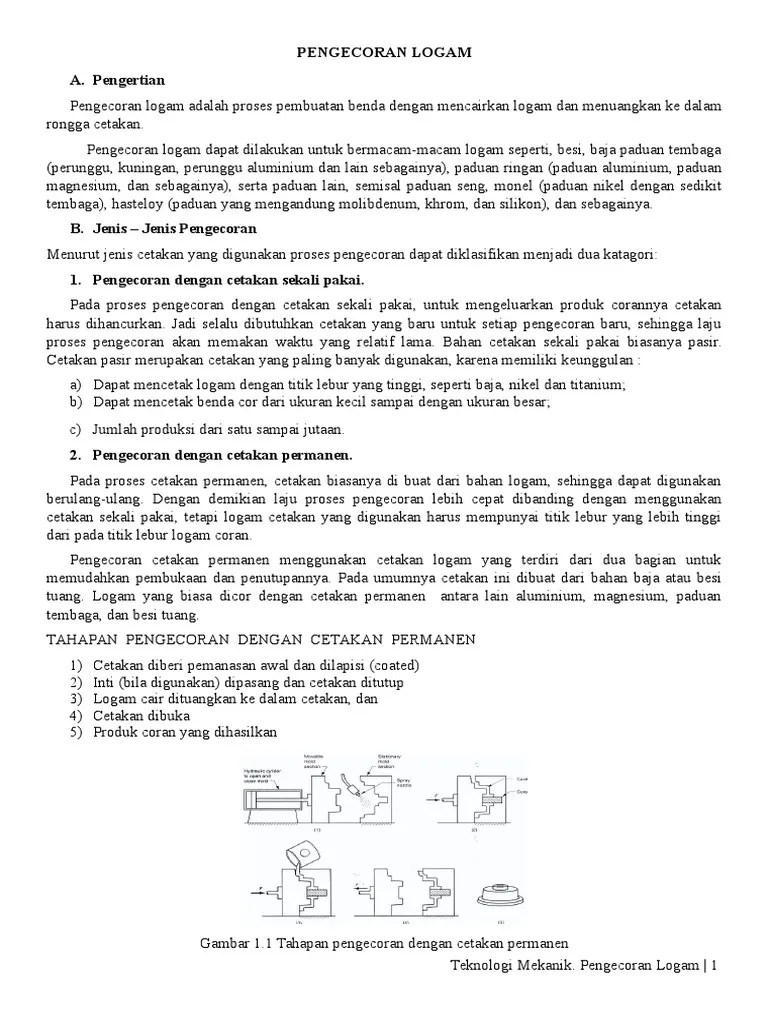 Makalah Pengecoran Logam