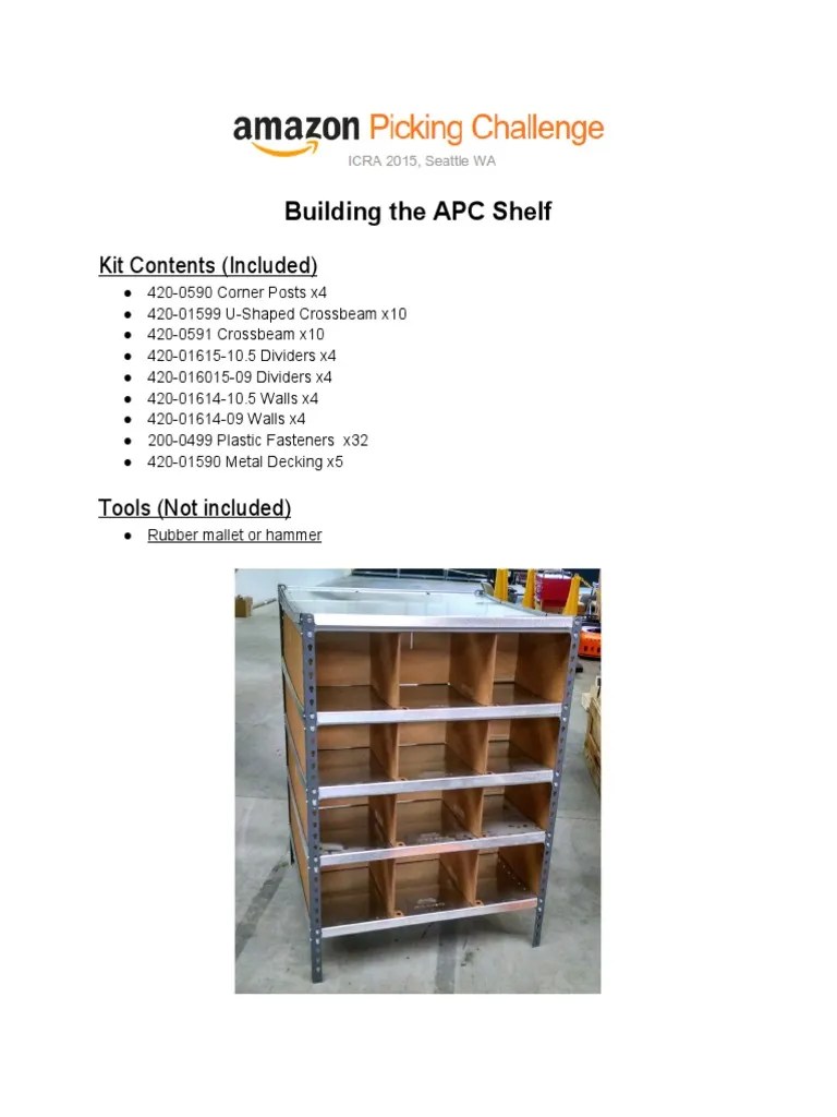APC Shelf Assembly Instructions PDF Nature