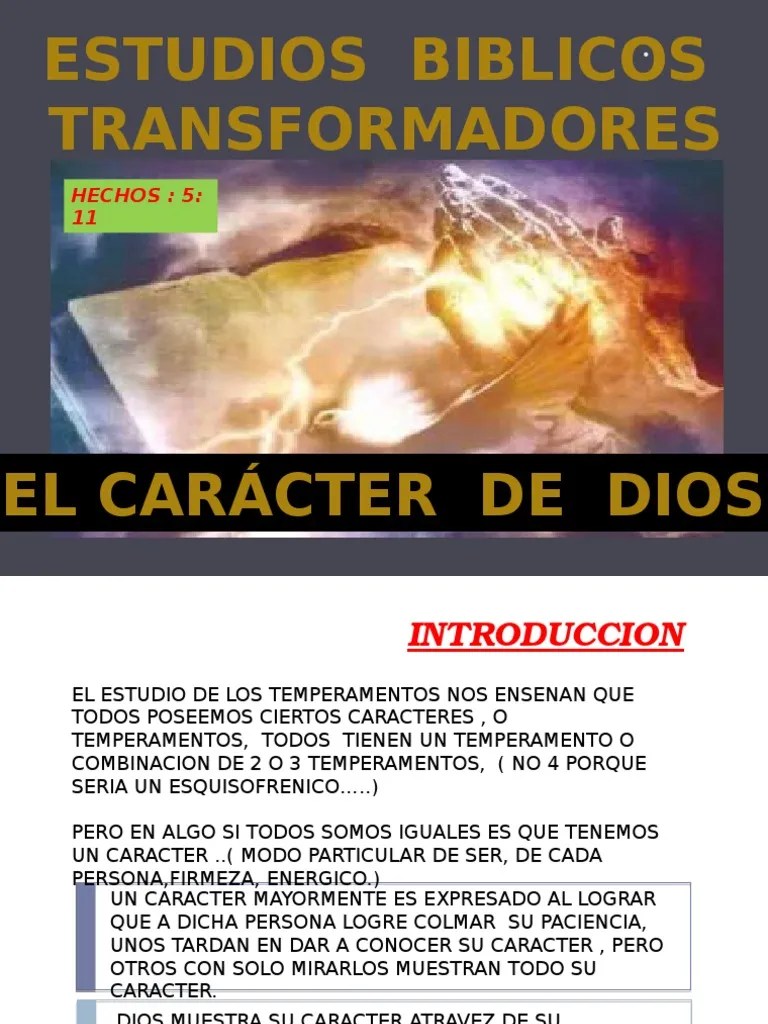 El Caracter de Dios