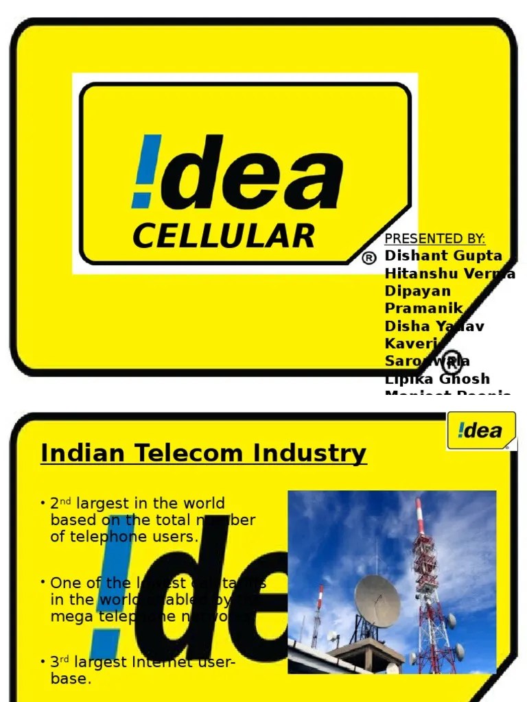 Idea Cellular Ppt Communication Marketing