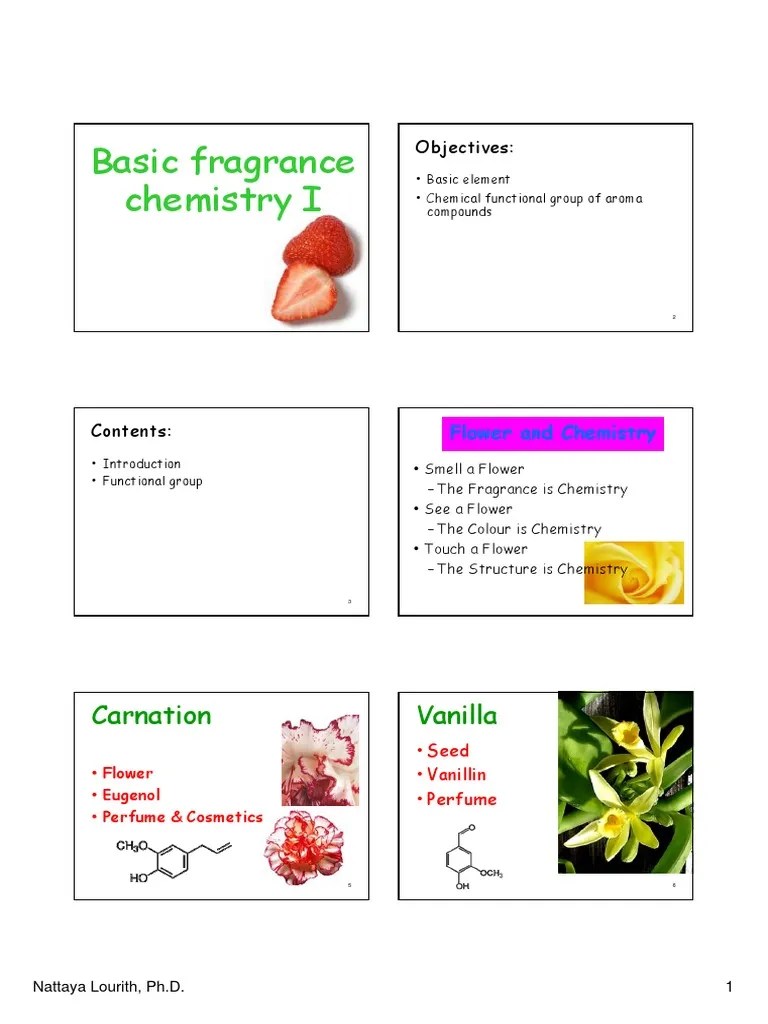 Basic Fragrance Chemistry Chemical Bond Chemical Elements