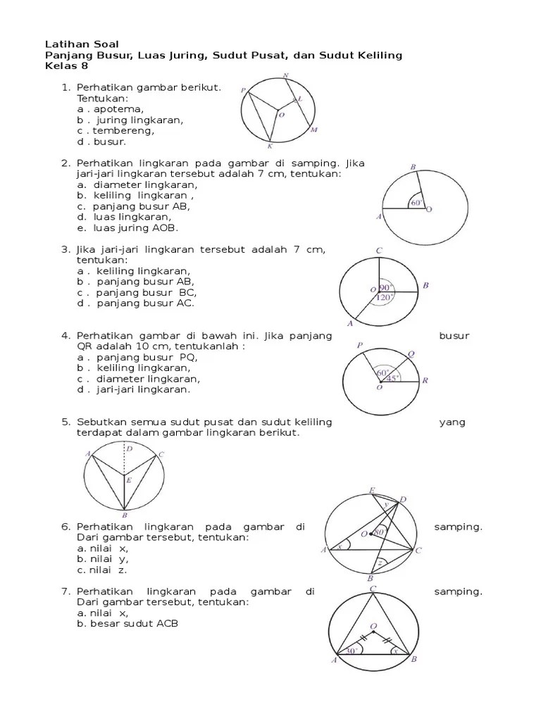 Soal Matematika Kelas 4 Sd Bab Sudut
