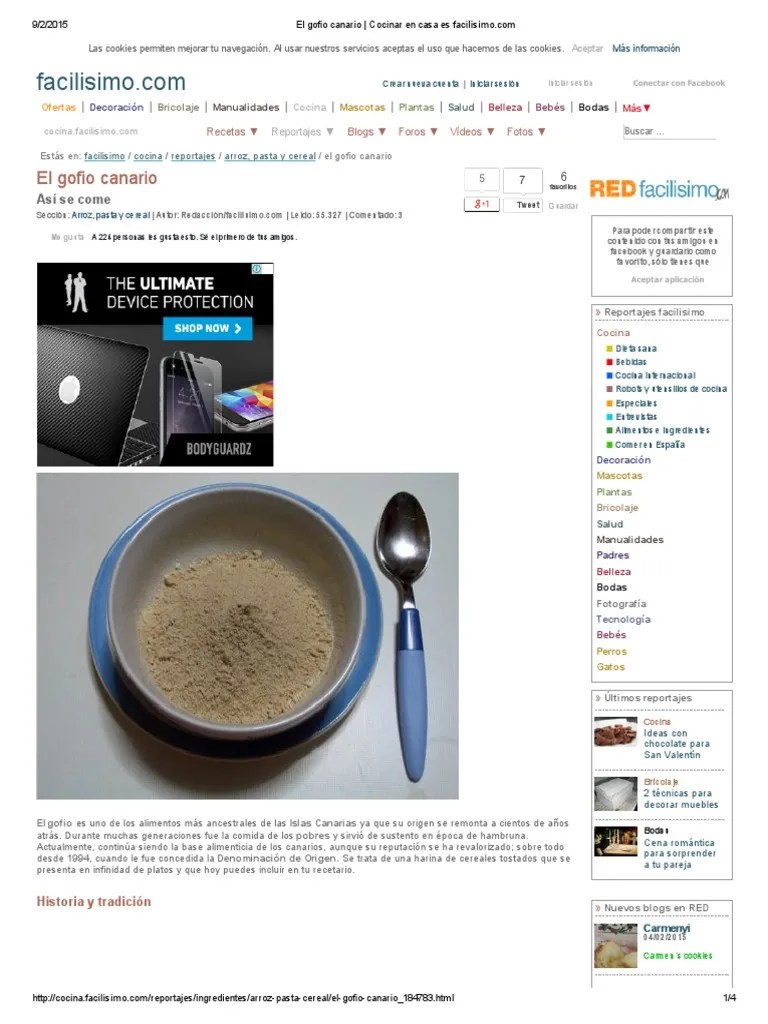 El Gofio Canario _ Cocinar en Casa Es Facilisimo Cooking Food & Wine