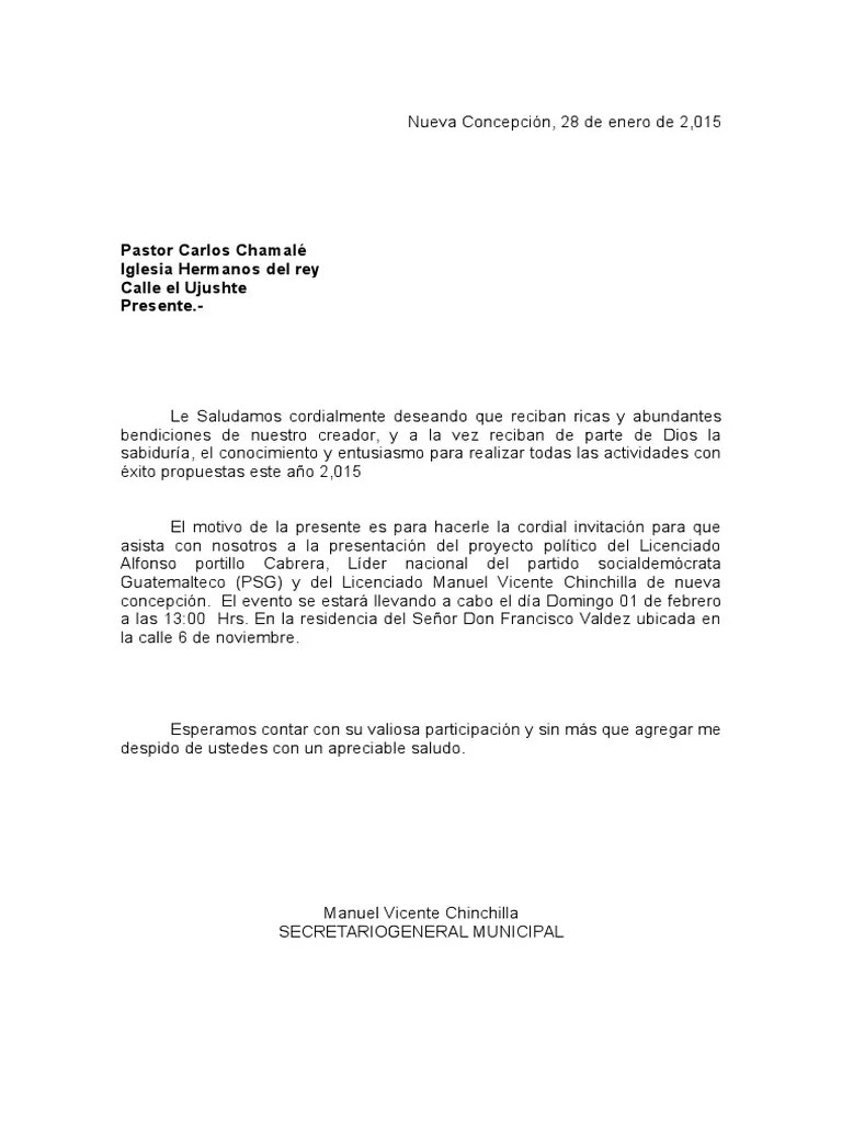 Pastor Carlos Chamalé Iglesia Hermanos del rey Calle el Ujushte Presente.