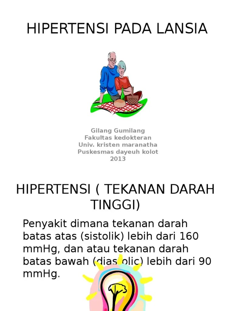 Hipertensi Pada Lansia Ppt