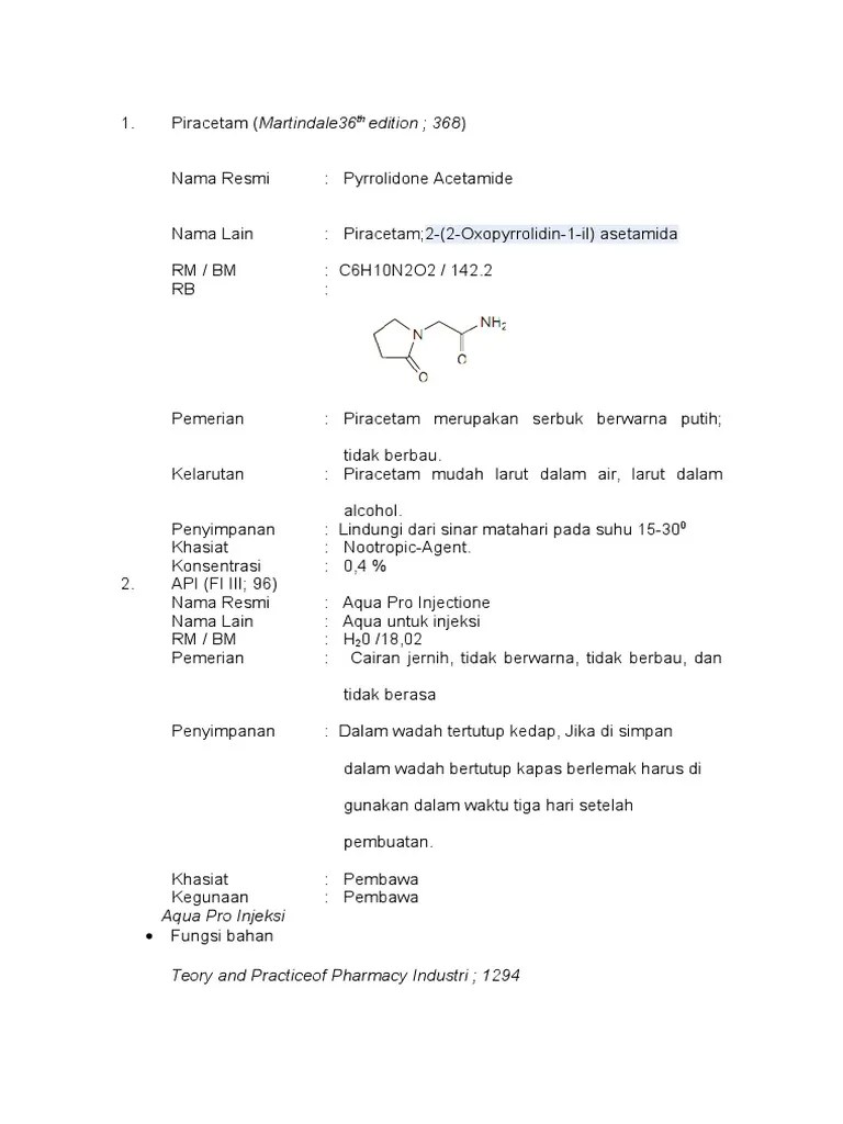 Piracetam | PDF