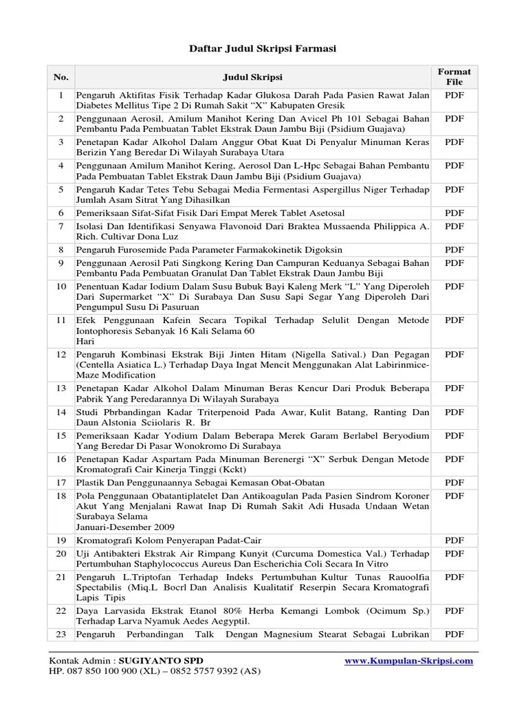 17 Jurnal Skripsi Farmasi Klinik