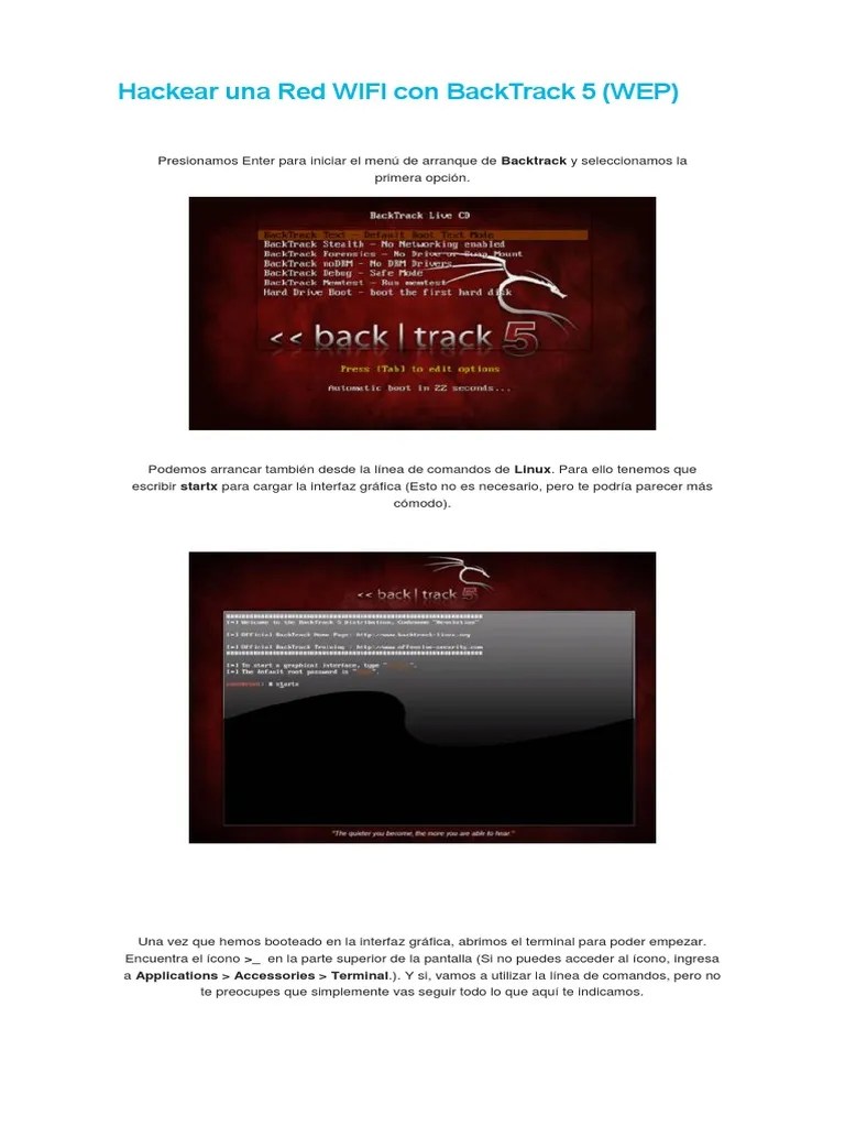 Hackear Una Red WIFI Con BackTrack 5 Wi Fi Red de