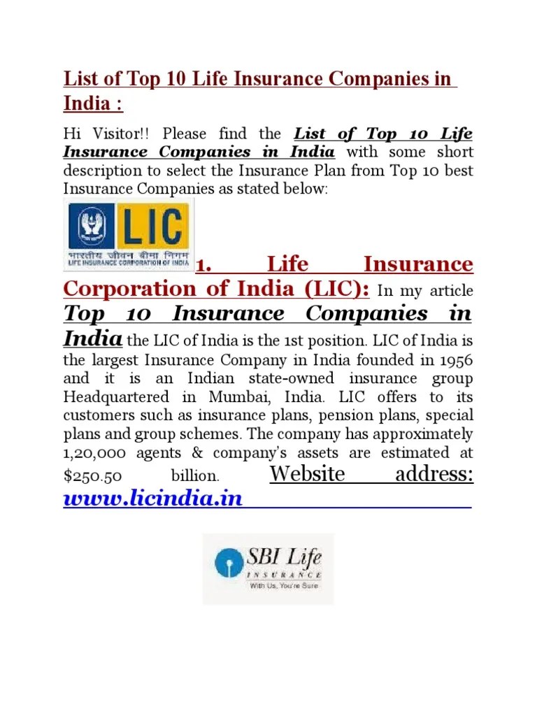 List of Top 10 Life Insurance Companies in India Prudential Financial