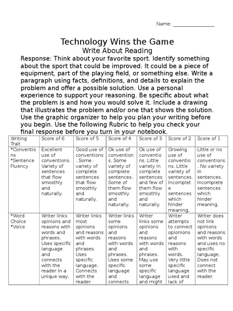 Technology Wins the Game Response Phrase Cognition