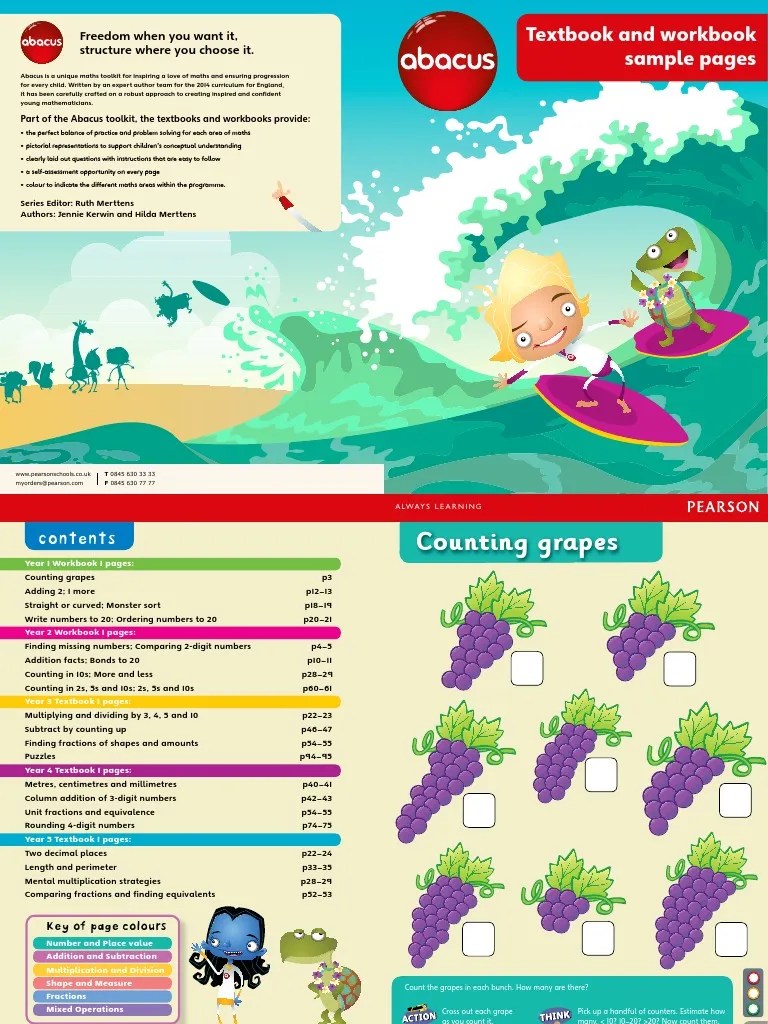 Abacus Textbook and Work Book Sample Booklet Fraction