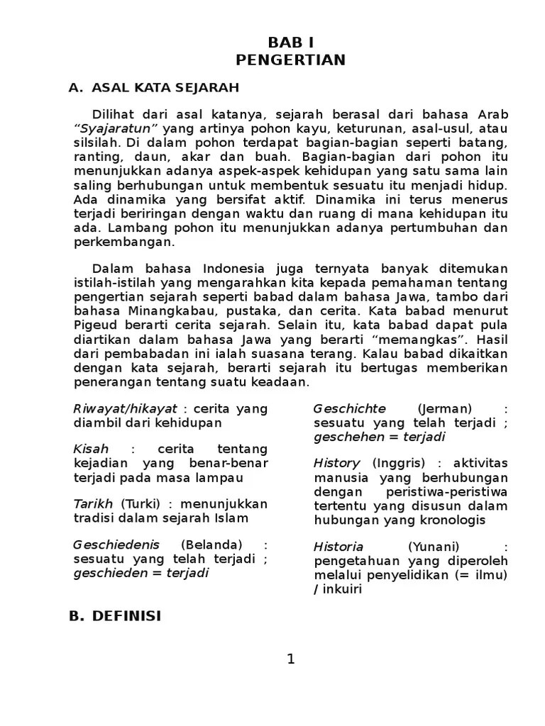 Pengertian Sejarah Menurut Bahasa Dan Istilah Seputar Sejarah