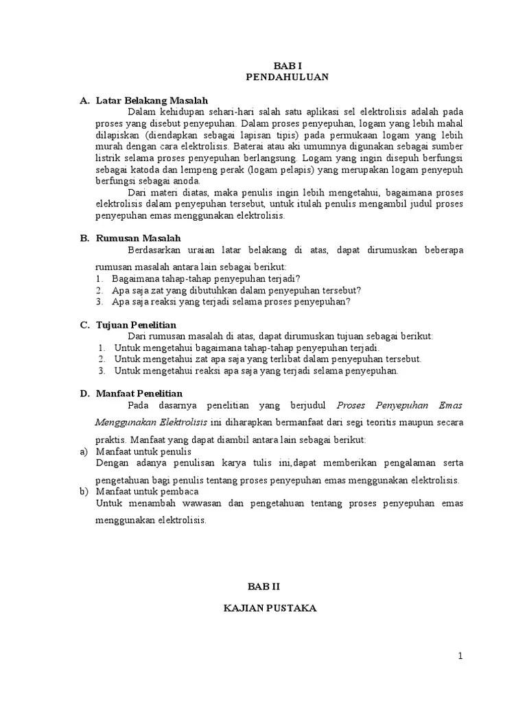 Kti Penyepuhan Emas | PDF