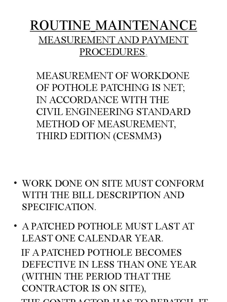 ROUTINE MAINTENANCE.ppt Business