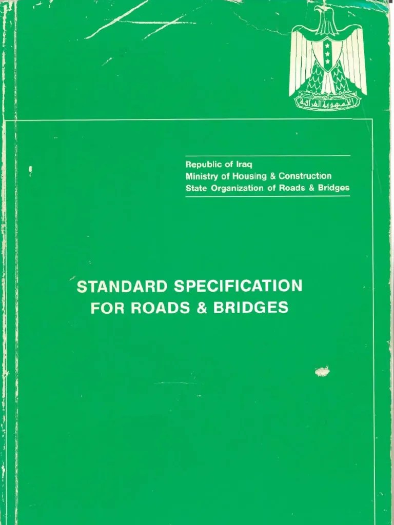 Standards and Specifications For Roads and Bridges PDF