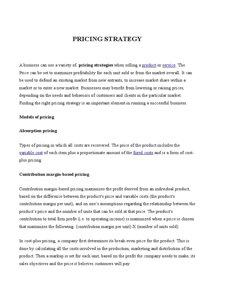 Pricing Strategy of Starbucks Pricing Starbucks