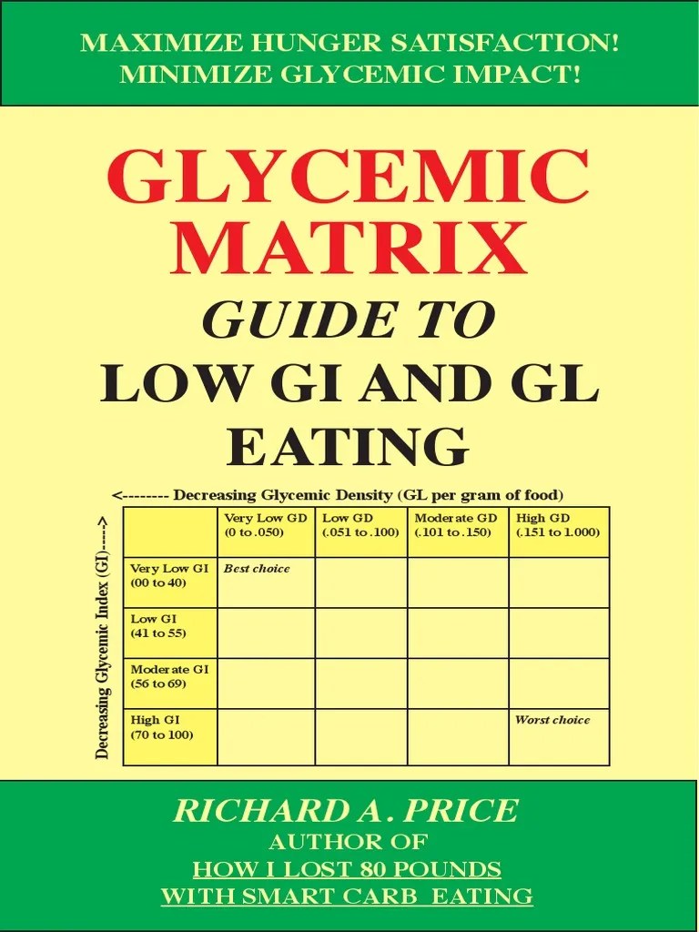 Glycemic Matrix Guide to Low GI and GL Eating | Glycemic Load