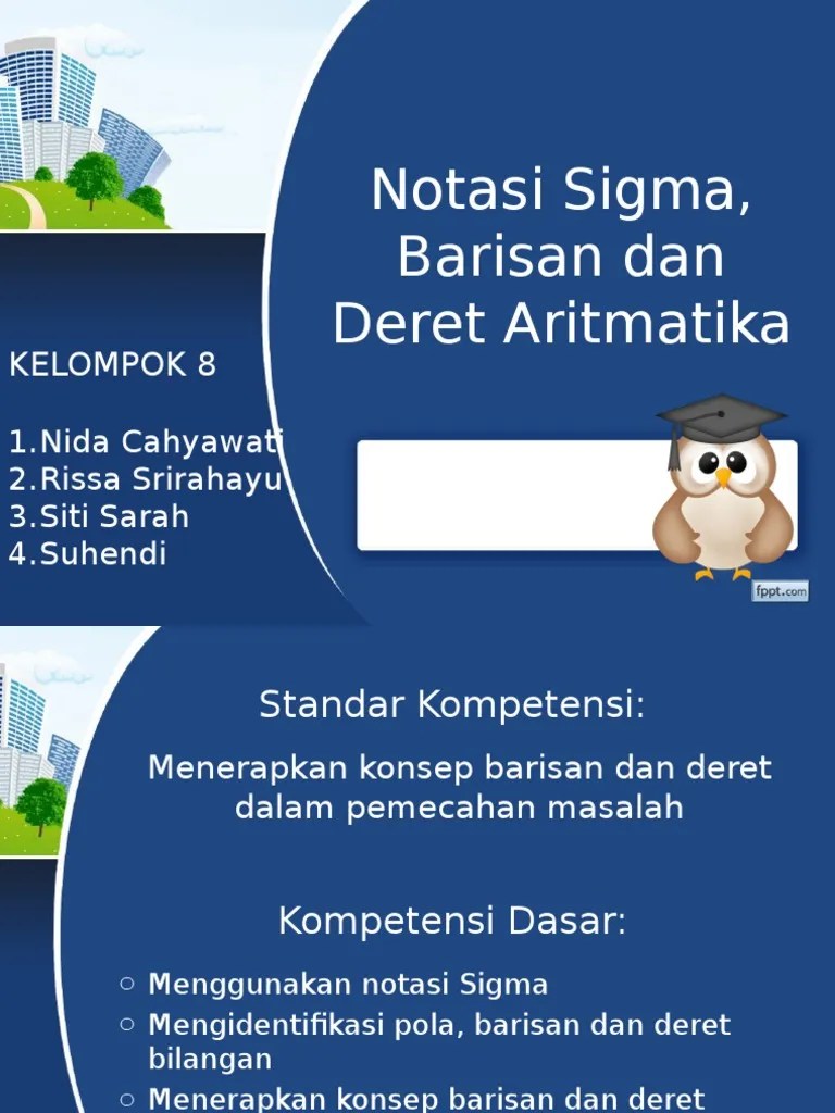 Ppt Baris Deret Aritmatika