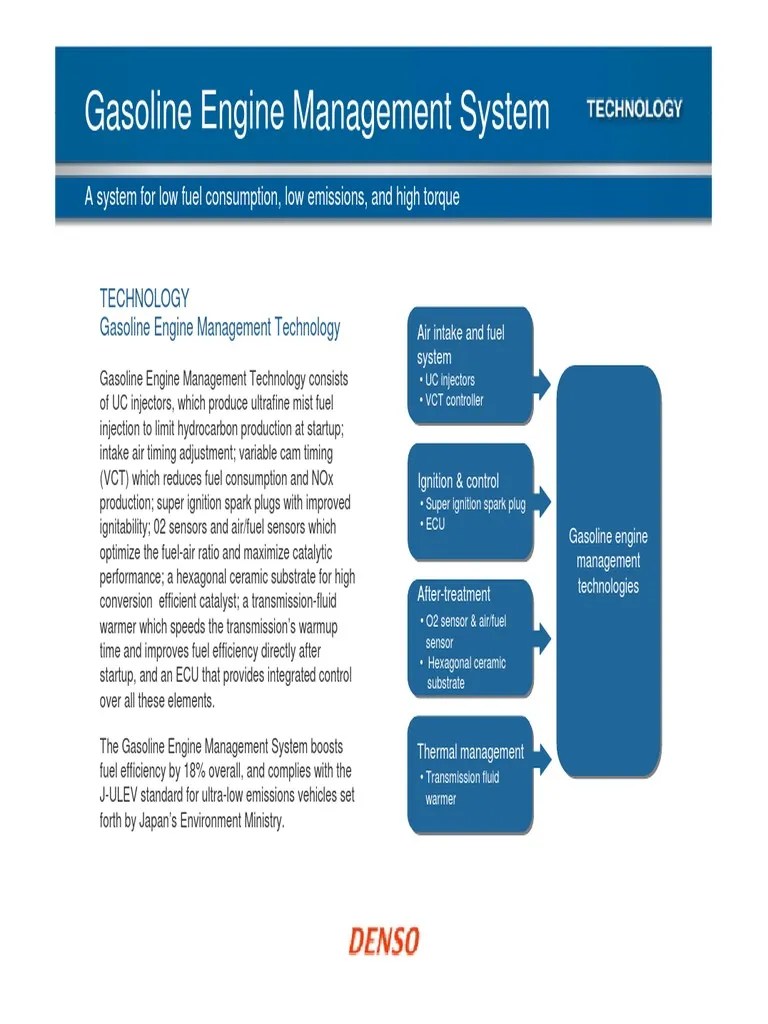 20110705 Gasoline Engine Management System DeNSO PDF Fuel