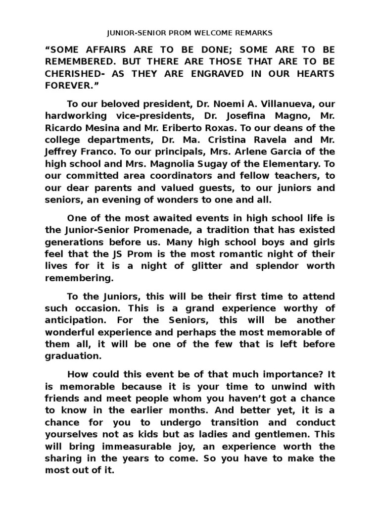 JS PROM Prom Schools