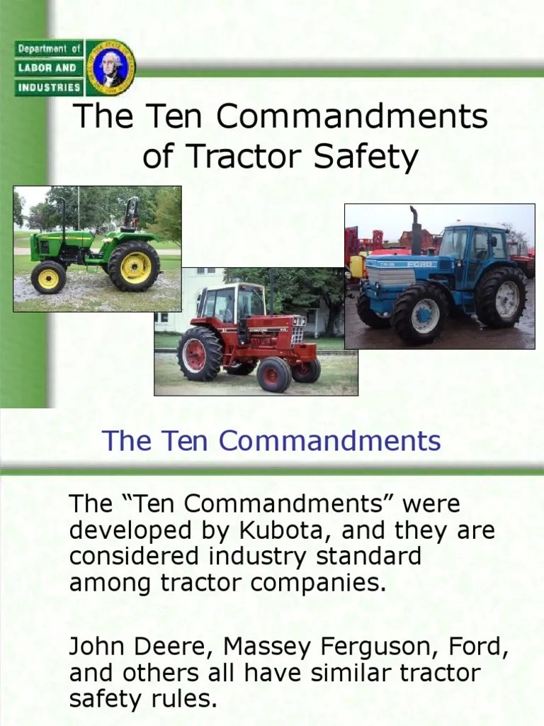 10 Comm Tractor Safety Tractor Vehicles