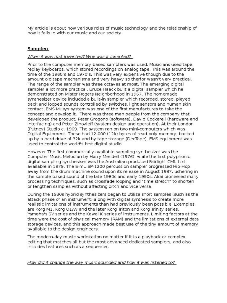 Task 2 Assessment PDF Compact Cassette Synthesizer